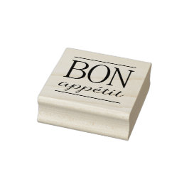 BON APPETIT Typografi Matcitat Stämpel