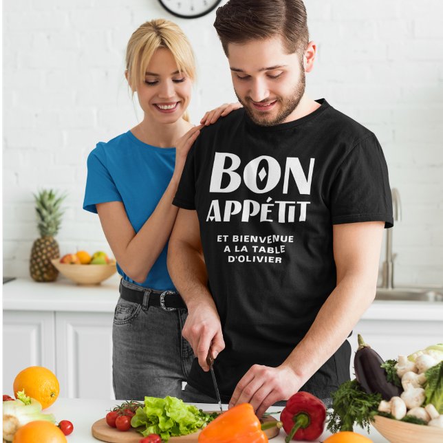 Bon Appetit Välkommen till Min Fransk Chef's Bord T Shirt (Skapare uppladdad)