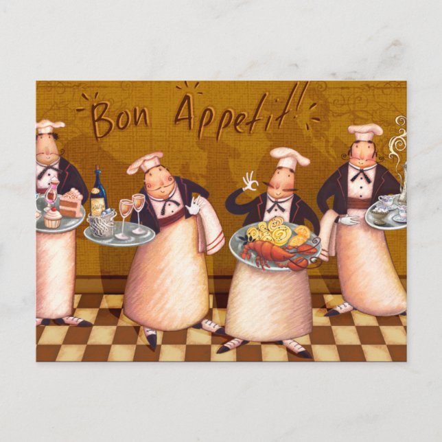 Bon Appétit Vykort (Framsida)