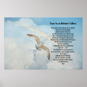 Bön av en Alzheimers lidande person Poster