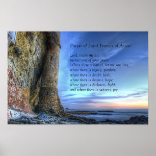 Bön av Sanktt Francis av Assisi Poster