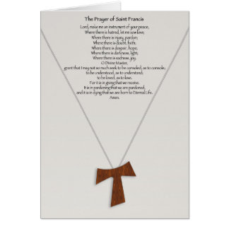Bön av Sanktt Francis Hälsningskort