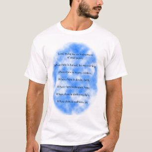 Bön av St Francis av Assisi Tee Shirt
