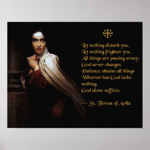 Bön av St Teresa av Avila Poster