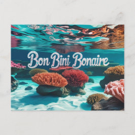 Bon bini bonaire-vykort helg vykort