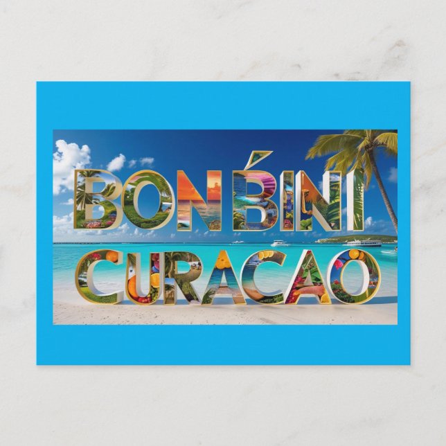 Bon bini curacao vykort (Framsida)