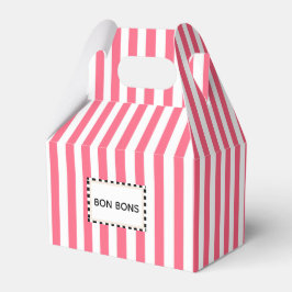 Bon Bons Rosa Stripe Presentaskar