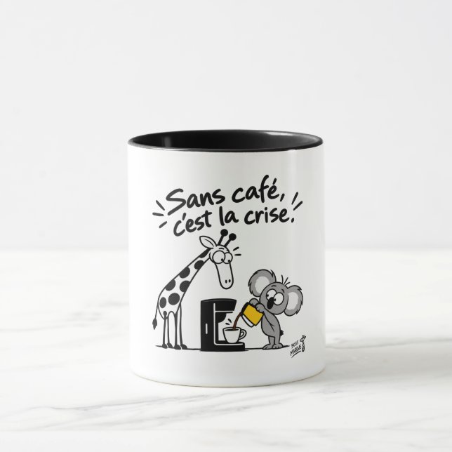 Bon Café – Funny Giraffe & Koala Mug Mugg (Center)