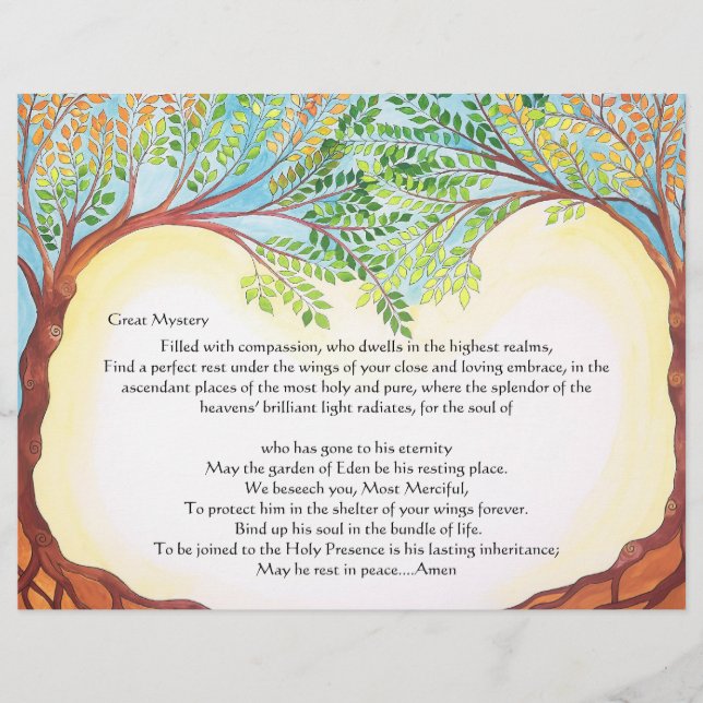 Bön för avlidna - El Malei Rachamim (Framsida)