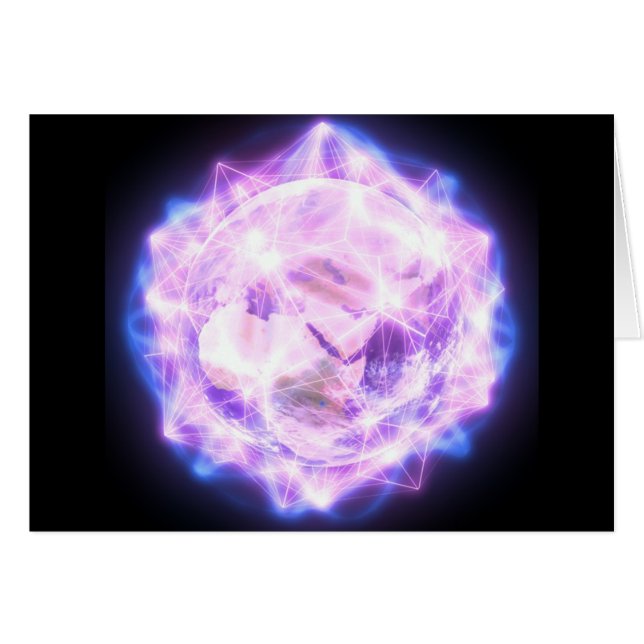 Bön för det Gaia kortet Hälsningskort (Framsidan Horizontal)