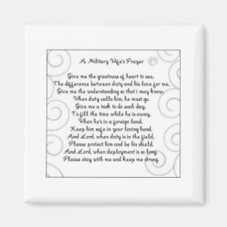 bön för militäränkor magnet