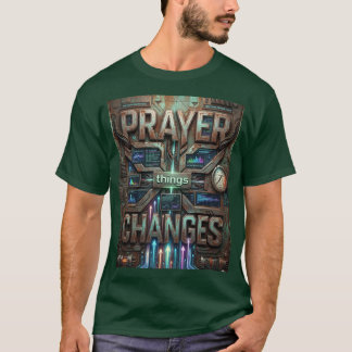 Bön förändrar saker – Futuristisk Steampunk T-Shir T Shirt