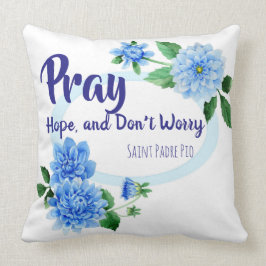 BÖN HOPP OROa EJ St. Padre Pio Blommor Kudde
