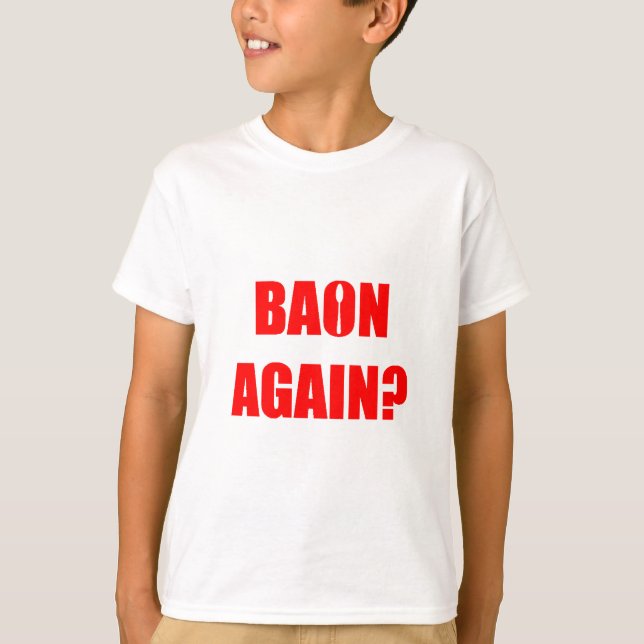 Bon igen? Red Text Kids' Unisex T Shirt (Framsida)