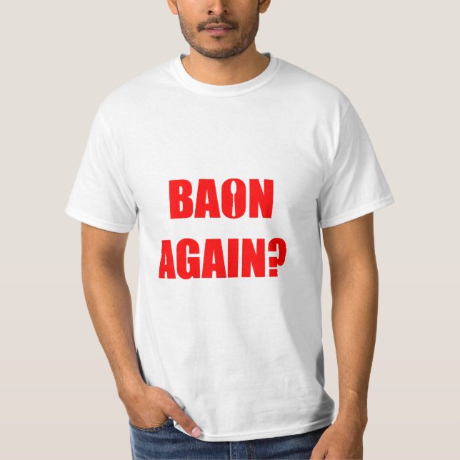 Bon igen? Röd text Unisex T Shirt (Framsida)