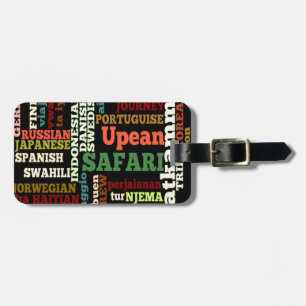 Bon Italienska Safari Hapanese Voyage Bagagebricka