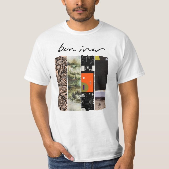 Bon Iver - Discography T Shirt (Framsida)