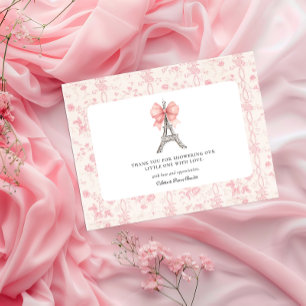Bon Jour Bebe Romantiskt Rosa Fransk Tacksamhet Po Vykort