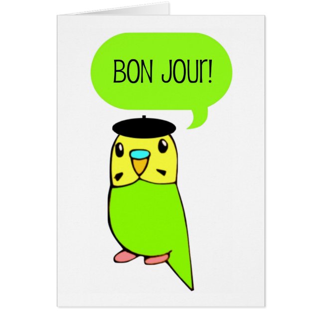 Bon Jour! Kort (Framsidan)