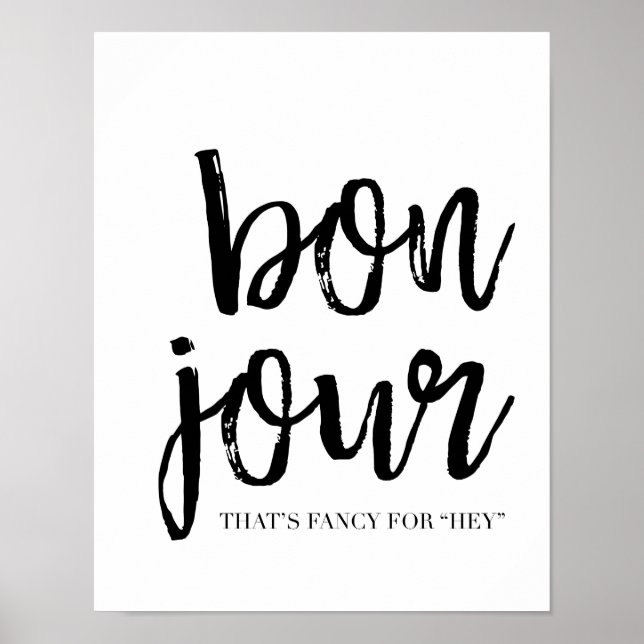 Bon Jour Poster (Framsidan)