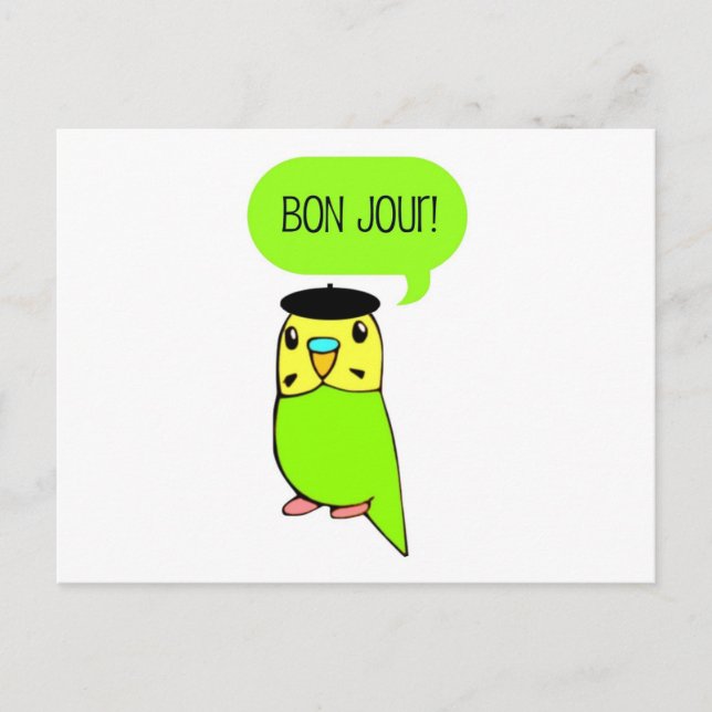 Bon Jour! Vykort (Framsida)