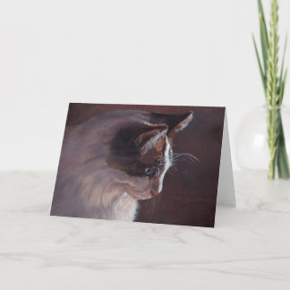 Bon Jovi Kattunge Original Cat Art Greeting Card Kort