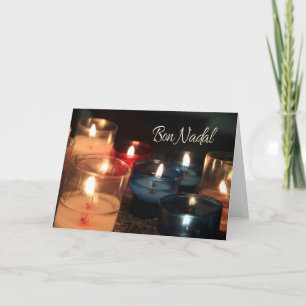 Bon Nadal Catalan Candles Helgkort