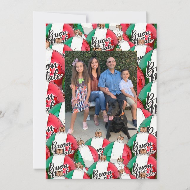 Bon Natale julkort Hälsning Inbjudningar (Framsida)