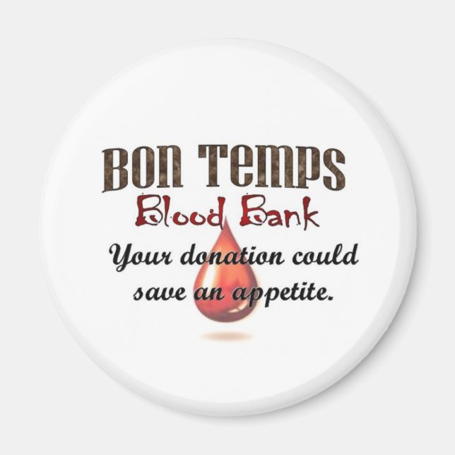 Bon Temps Blood Bank Magnet (Framsidan)