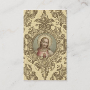 Bön till den sakrala hjärtan av det Jesus Visitkort