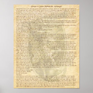 BÖN TILL ST MICHAEL ÄRKEÄNGELN POSTER