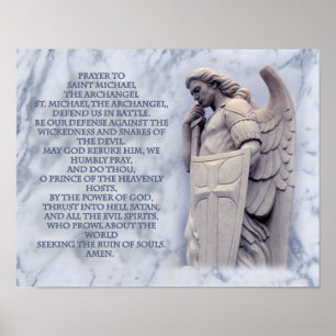 BÖN TILL ST MICHAEL ÄRKEÄNGELN POSTER
