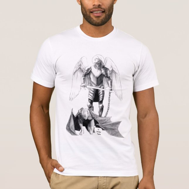 Bön till St Michael T-shirt (Framsida)