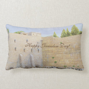 Bön, Västra muren KOTEL Jerusalem Gamla stan KONST Lumbarkudde