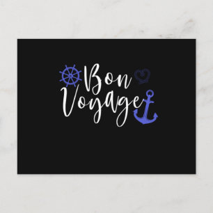 Bon Voyage Anchor Cruising Frakt Vacation Gi Vykort