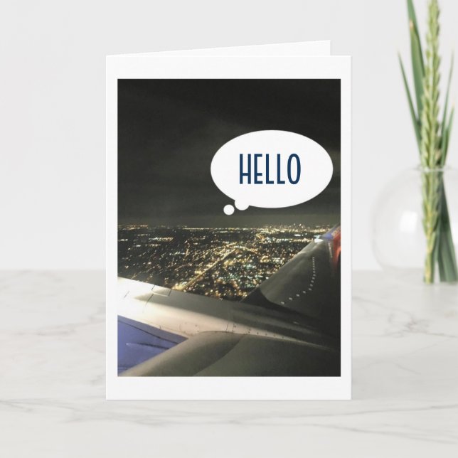 BON VOYAGE, BRA BYE, HAR BRA RESA-FRÅN-FLYGPLAN KORT (Framsida)