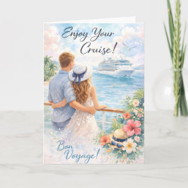 Bon Voyage Card – Enjoy Your Cruise Card Kort