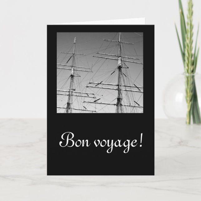 Bon voyage card kort (Framsida)