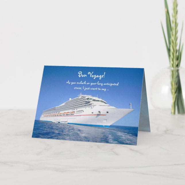 Bon Voyage Cruise Kort (Framsida)