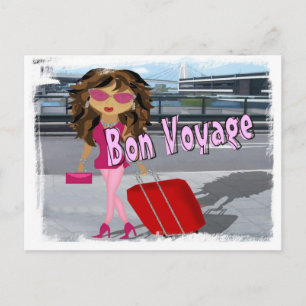 Bon Voyage Diva Vykort