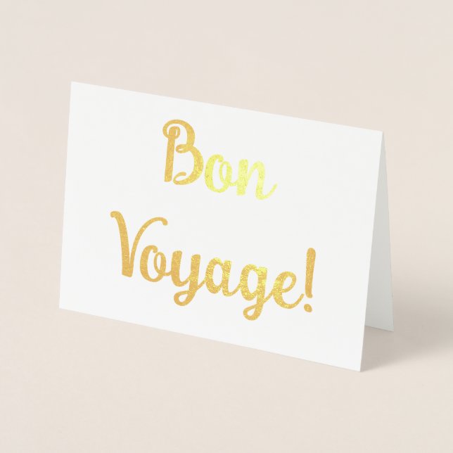 Bon Voyage! Folierat Kort (Framsida)