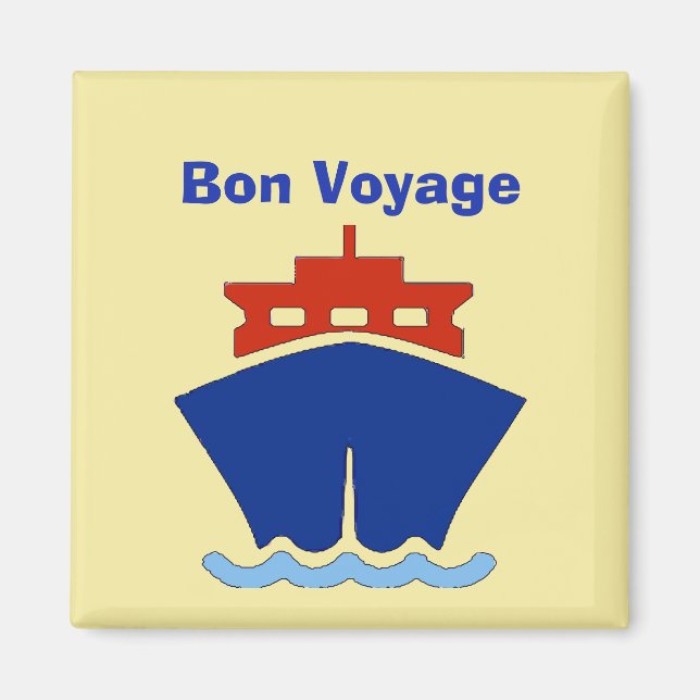 Bon Voyage, Frakt, redigera text Magnet (Framsidan)