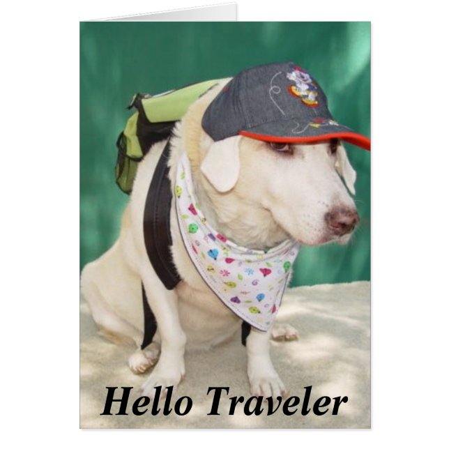 Bon Voyage Hälsningskort (Framsidan)