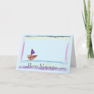 Bon Voyage-hälsningskort Kort