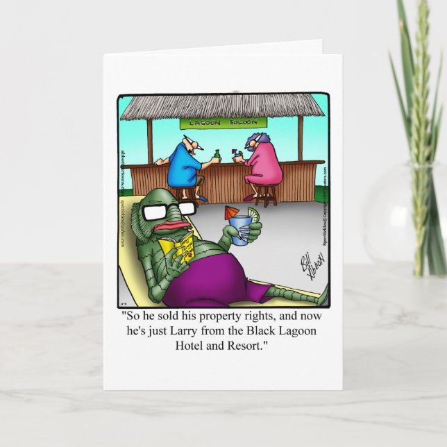 Bon Voyage Humor-hälsningskort "Spectickles" Kort (Framsida)