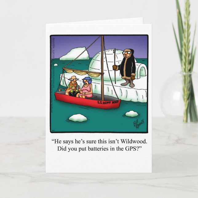 Bon Voyage Humor-hälsningskort "Spectickles" Kort (Framsida)