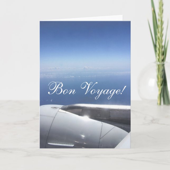 Bon Voyage! Lycklig och Säkra resor Kort (Framsida)