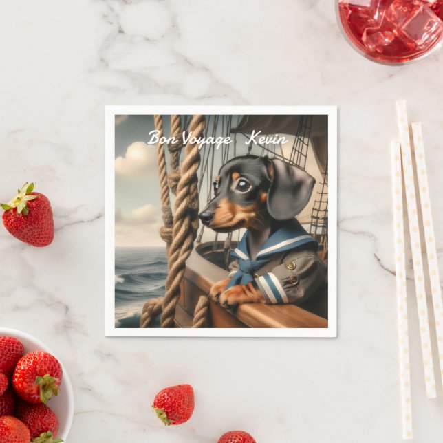 BON VOYAGE  PAPPERSSERVETT (Insitu)