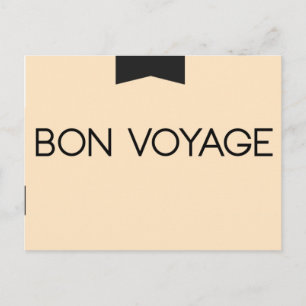 BON VOYAGE POSTCARD VYKORT