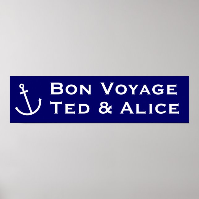 Bon Voyage Poster (Framsidan)